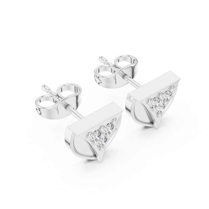Earring 9#10051E@7 - White Gold - Image