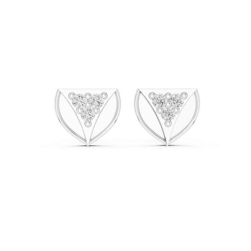 Earring 9#10051E@7 - White Gold - Image