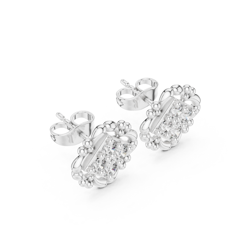 Earring 9#10052E - White Gold - Image