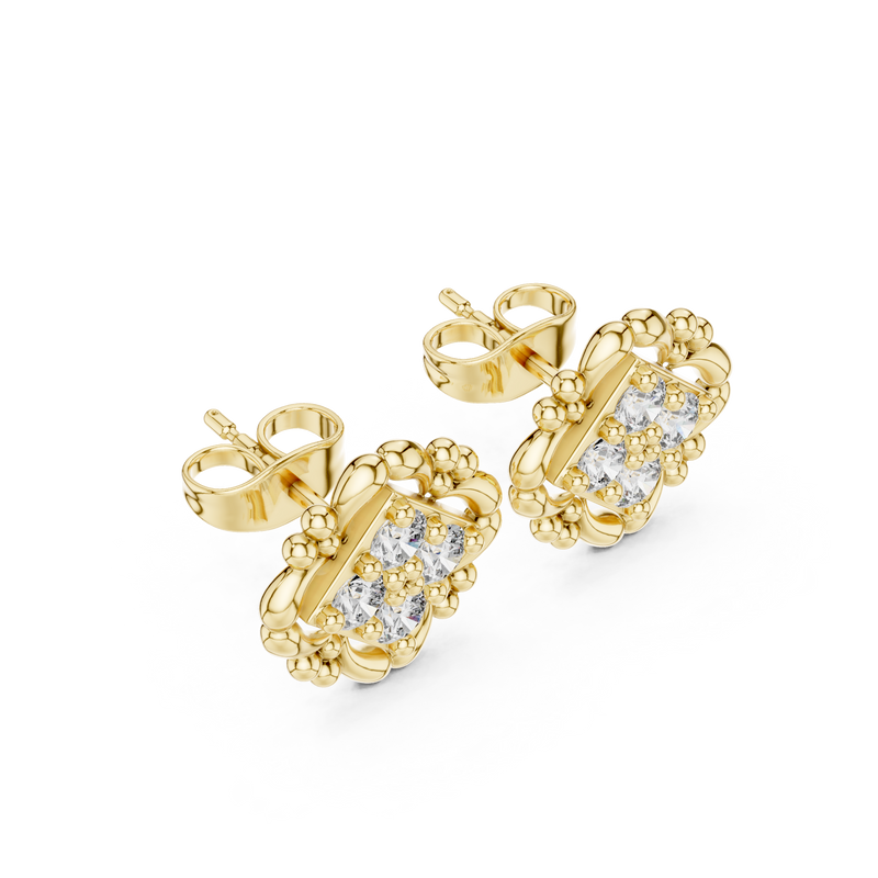 Earring 9#10052E - Yellow Gold - Image