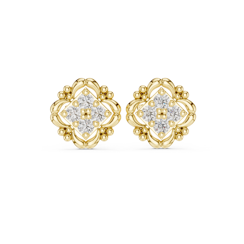 Earring 9#10052E - Yellow Gold - Image