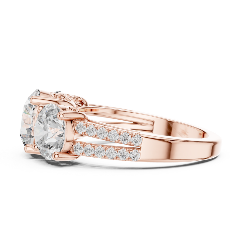 Ladies Ring 9#10052L - Rose Gold - Image