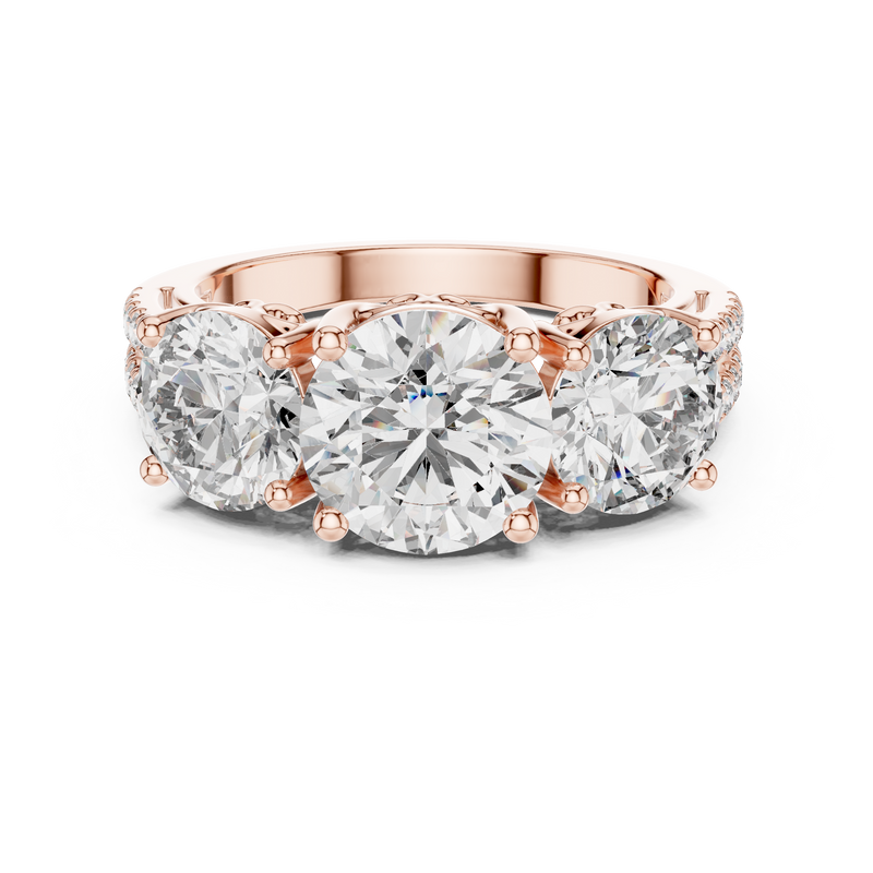 Ladies Ring 9#10052L - Rose Gold - Image