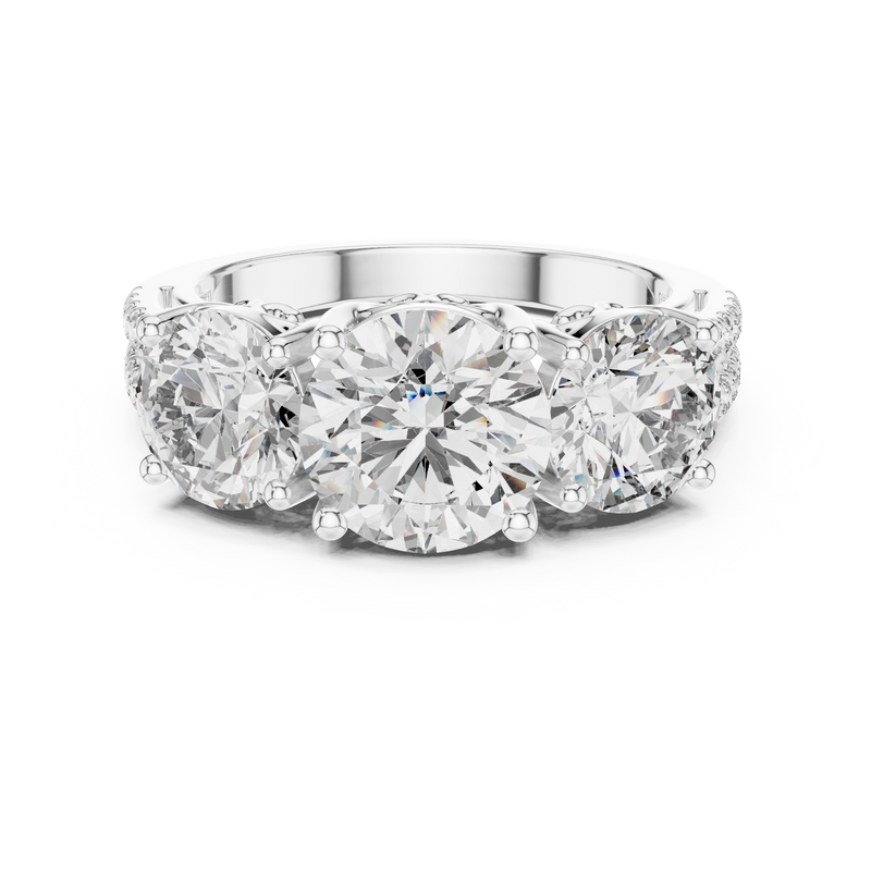 Ladies Ring 9#10052L - White Gold - Image
