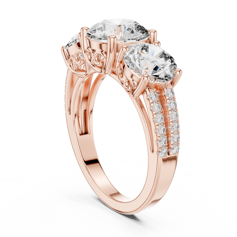 Ladies Ring 9#10052L - Rose Gold - Image