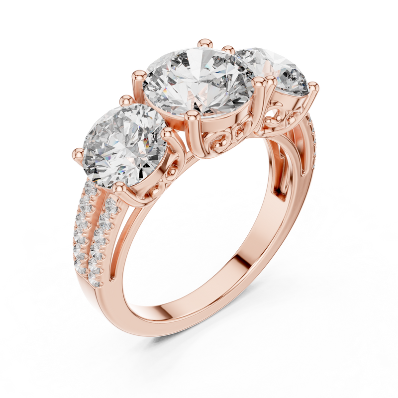 Ladies Ring 9#10052L - Rose Gold - Image
