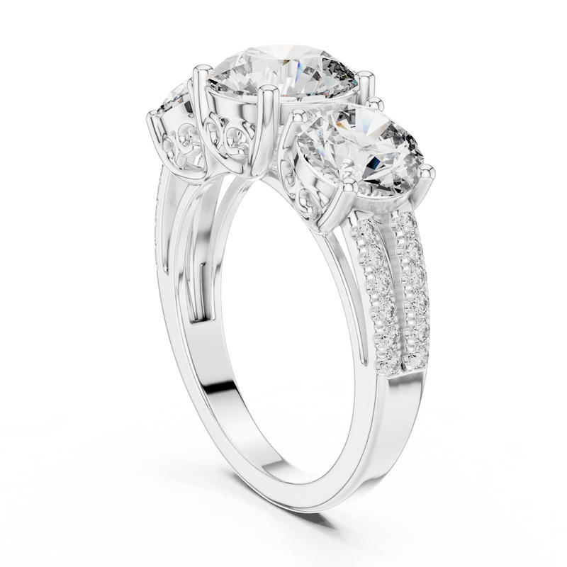 Ladies Ring 9#10052L - White Gold - Image