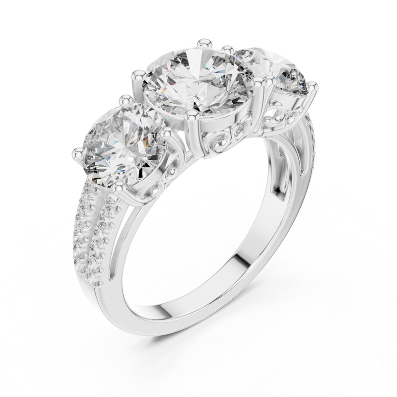Ladies Ring 9#10052L - White Gold - Image