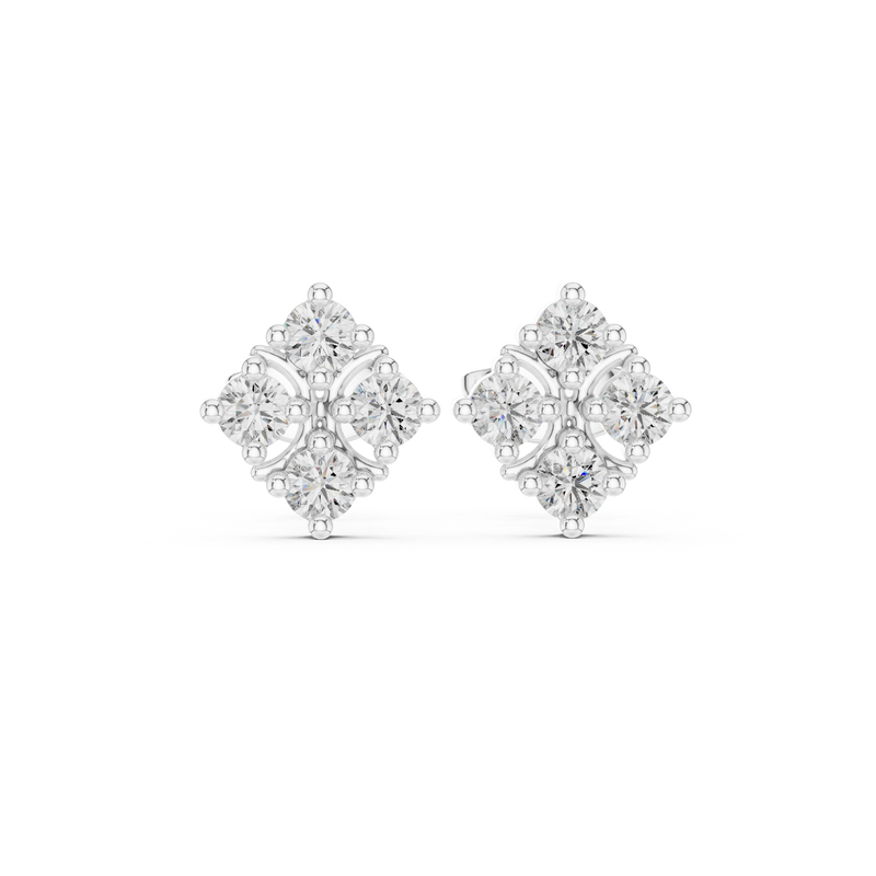 Earring 9#10053E - White Gold - Image