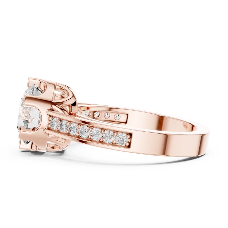 Ladies Ring 9#10053L@7 - Rose Gold - Image