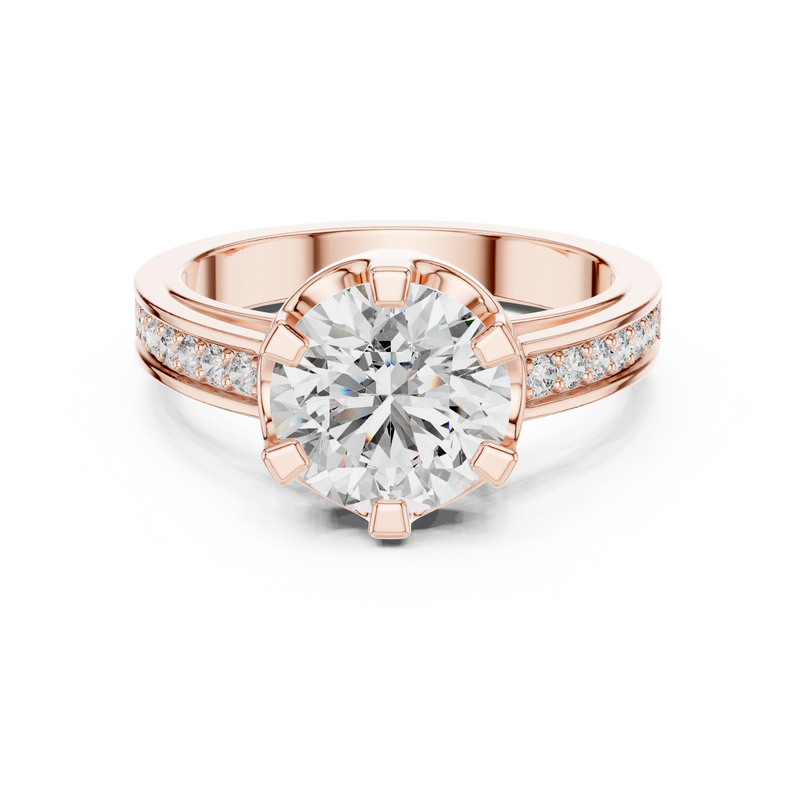 Ladies Ring 9#10053L@7 - Rose Gold - Image