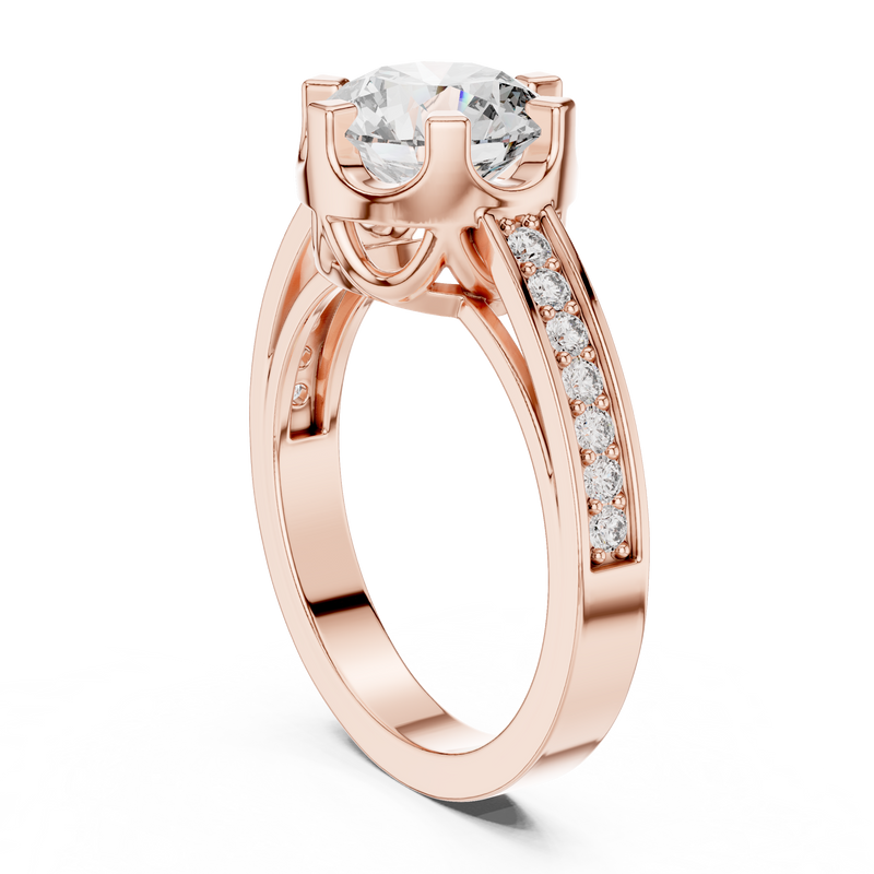Ladies Ring 9#10053L@7 - Rose Gold - Image