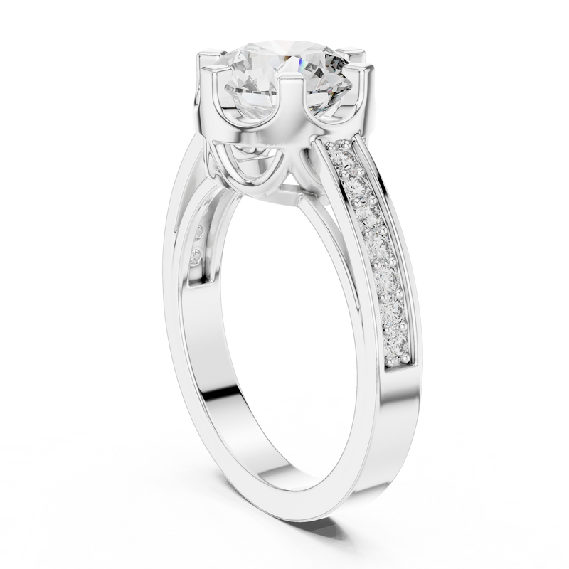 Ladies Ring 9#10053L@7 - White Gold - Image