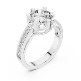 Ladies Ring 9#10053L@7 - White Gold - Image