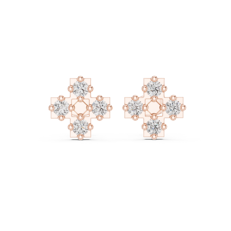 Earring 9#10054E - Rose Gold - Image