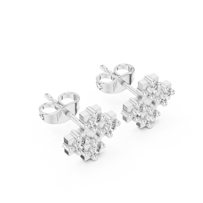 Earring 9#10054E - White Gold - Image