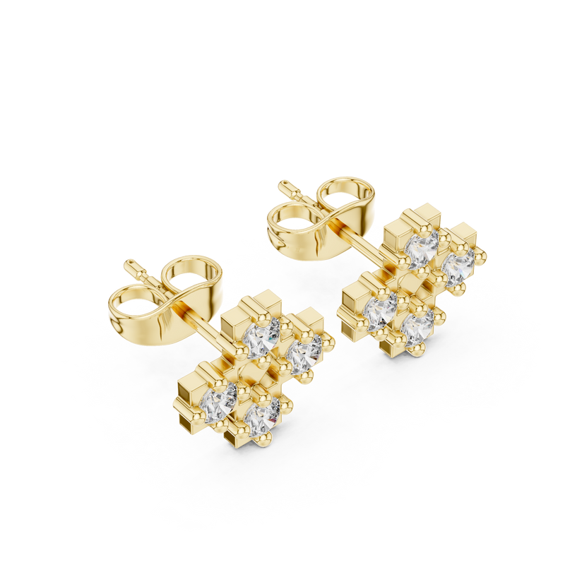 Earring 9#10054E - Yellow Gold - Image
