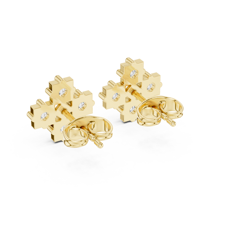 Earring 9#10054E - Yellow Gold - Image