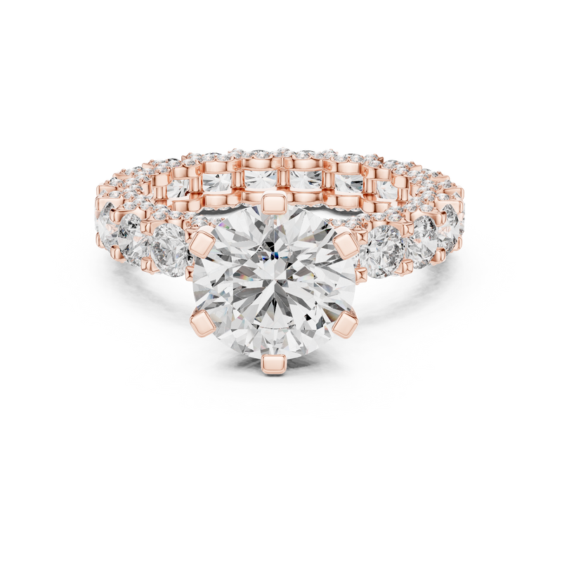 Ladies Ring 9#10054L - Rose Gold - Image