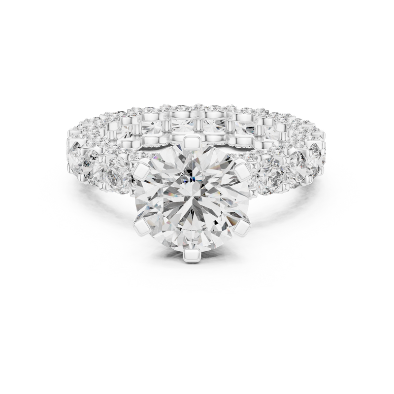 Ladies Ring 9#10054L - White Gold - Image