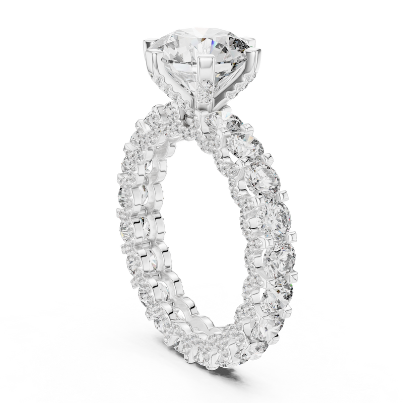 Ladies Ring 9#10054L - White Gold - Image