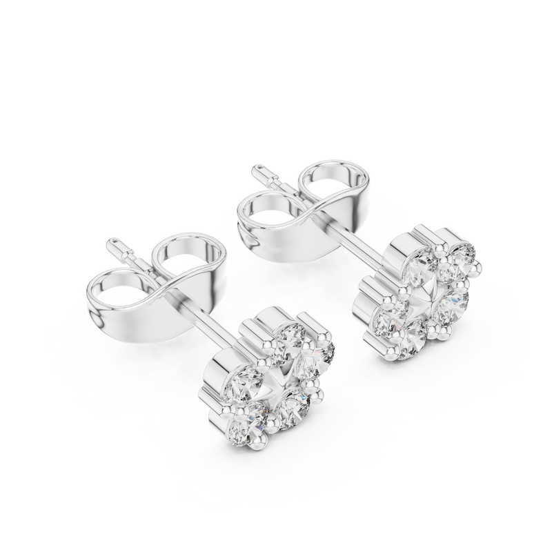Earring 9#10055E - White Gold - Image