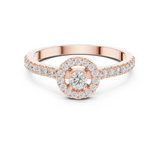 Ladies Ring 9#10055L@7 - Rose Gold - Image