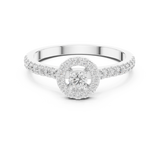 Ladies Ring 9#10055L@7 - White Gold - Image