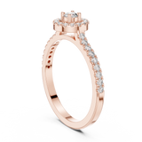 Ladies Ring 9#10055L@7 - Rose Gold - Image