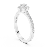 Ladies Ring 9#10055L@7 - White Gold - Image