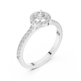 Ladies Ring 9#10055L@7 - White Gold - Image