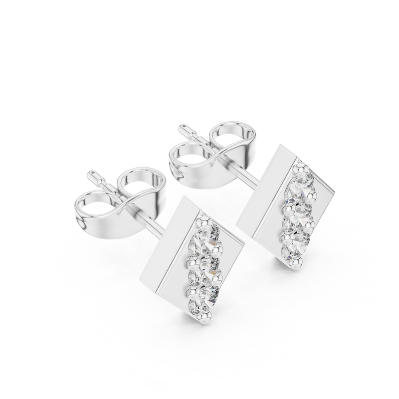 Earring 9#10056E - White Gold - Image