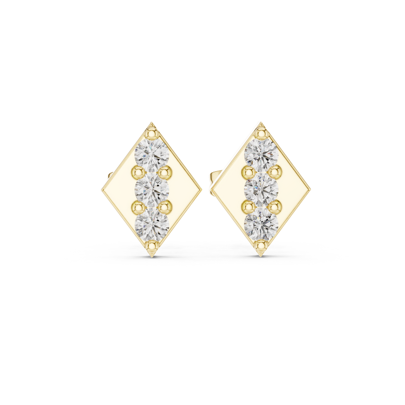 Earring 9#10056E - Yellow Gold - Image