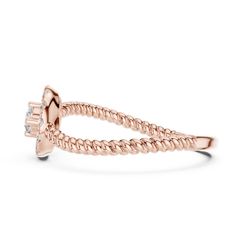 Ladies Ring 9#10056L - Rose Gold - Image