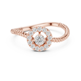 Ladies Ring 9#10056L - Rose Gold - Image