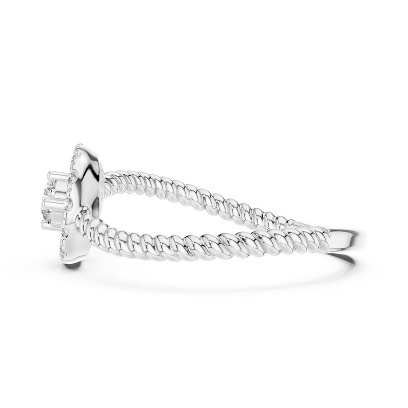Ladies Ring 9#10056L - White Gold - Image