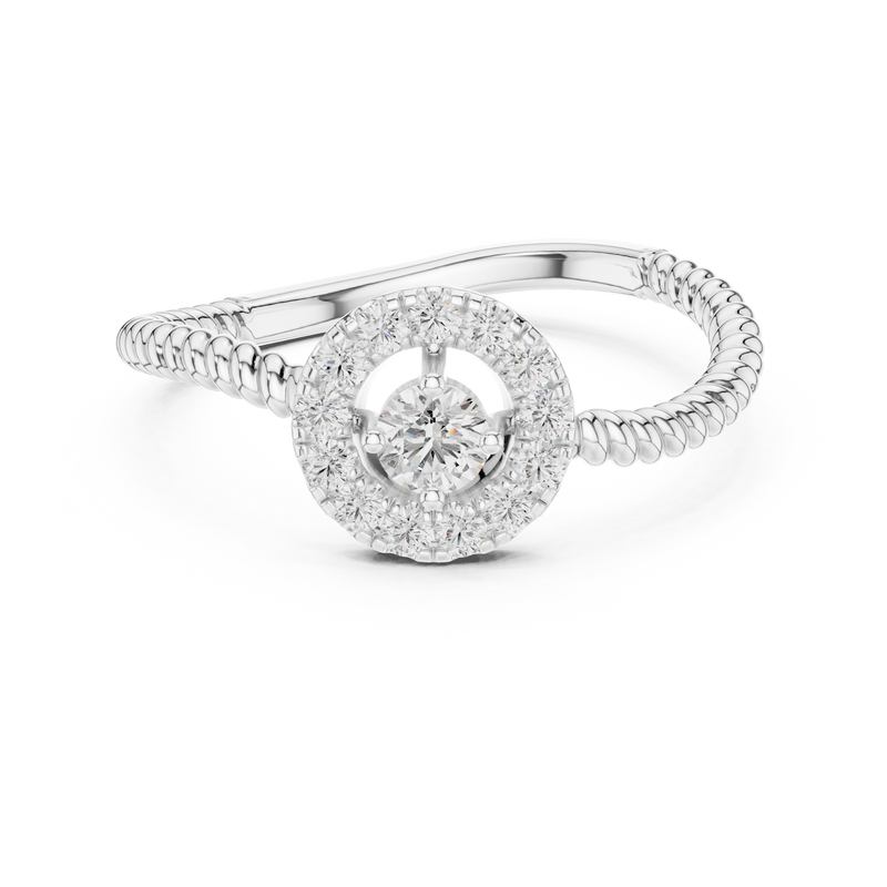 Ladies Ring 9#10056L - White Gold - Image