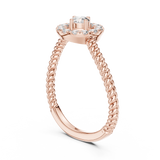 Ladies Ring 9#10056L - Rose Gold - Image