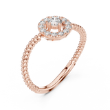 Ladies Ring 9#10056L - Rose Gold - Image