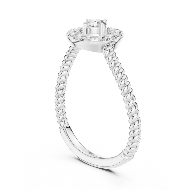 Ladies Ring 9#10056L - White Gold - Image