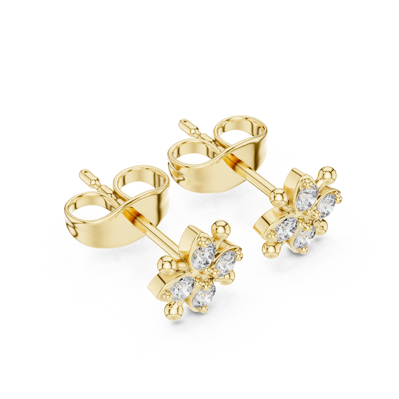 Earring 9#10057E - Yellow Gold - Image