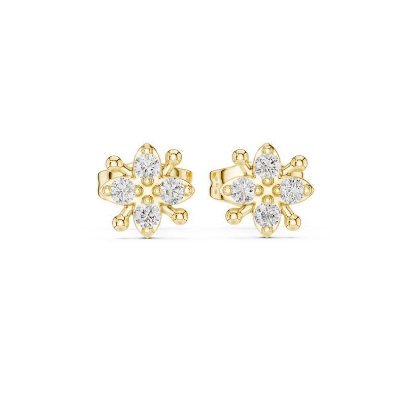 Earring 9#10057E - Yellow Gold - Image