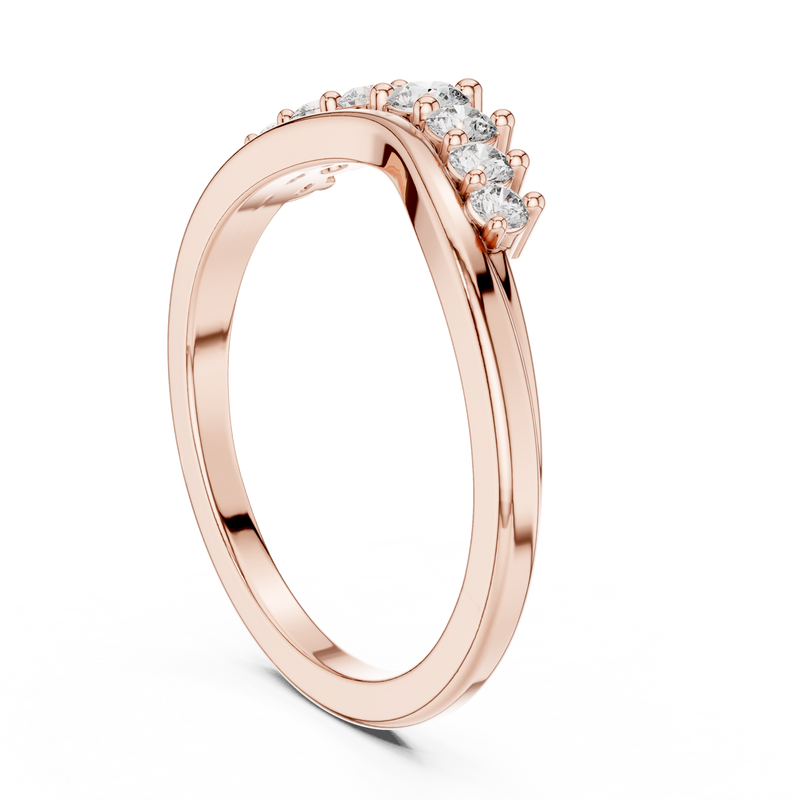 Ladies Ring 9#10057L - Rose Gold - Image