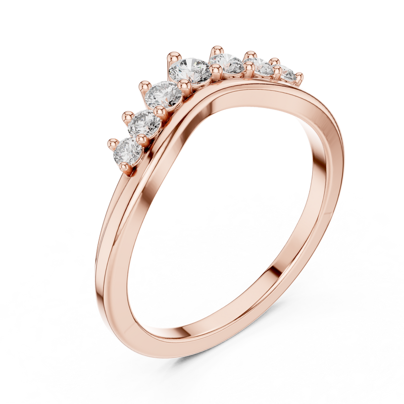 Ladies Ring 9#10057L - Rose Gold - Image