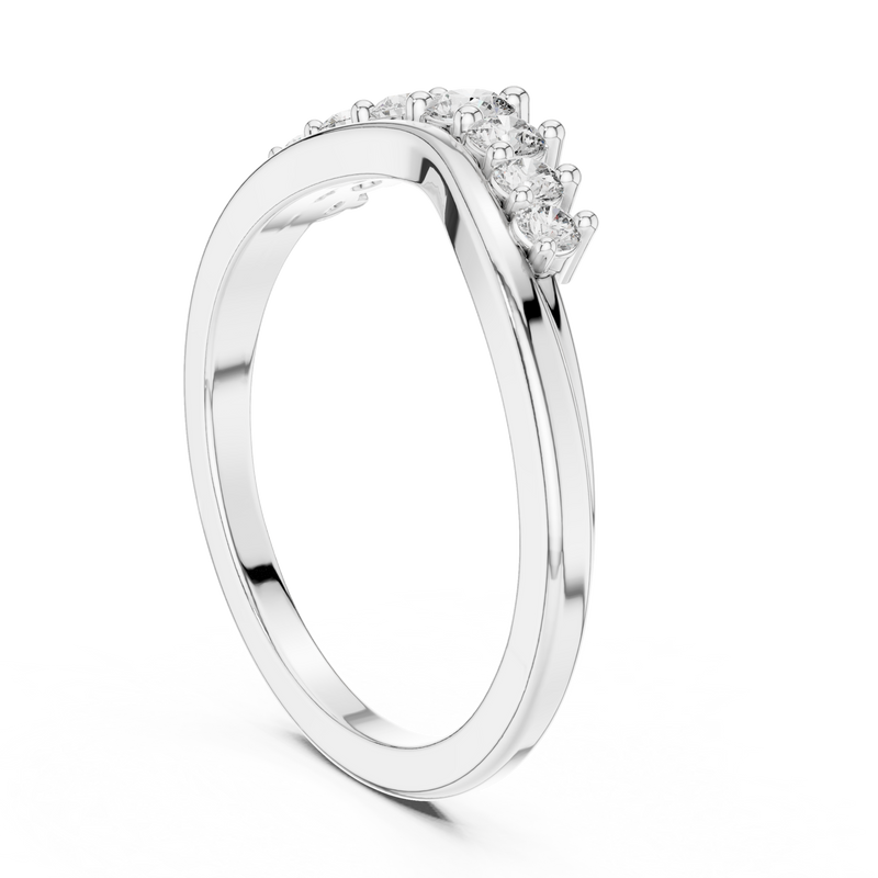Ladies Ring 9#10057L - White Gold - Image