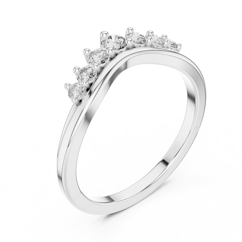 Ladies Ring 9#10057L - White Gold - Image