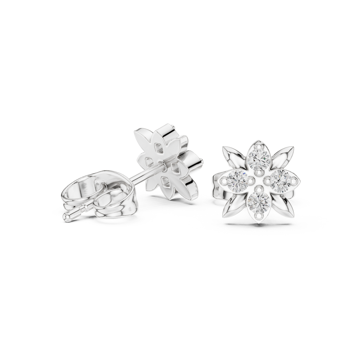 Earring 9#10058E - White Gold - Image