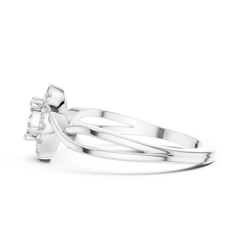 Ladies Ring 9#10058L@7 - White Gold - Image