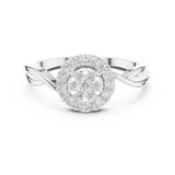 Ladies Ring 9#10058L@7 - White Gold - Image