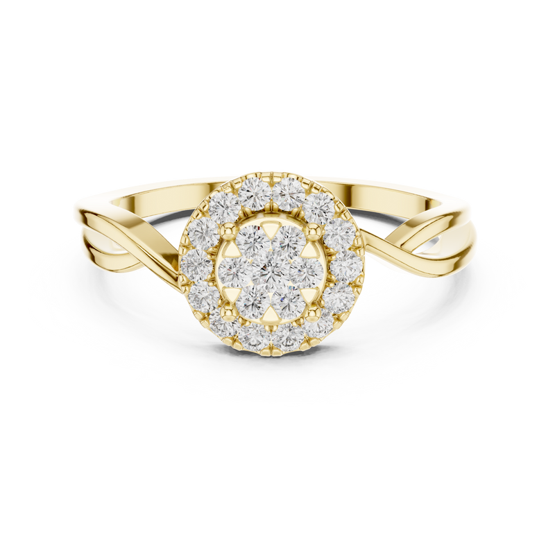 Ladies Ring 9#10058L@7 - Yellow Gold - Image